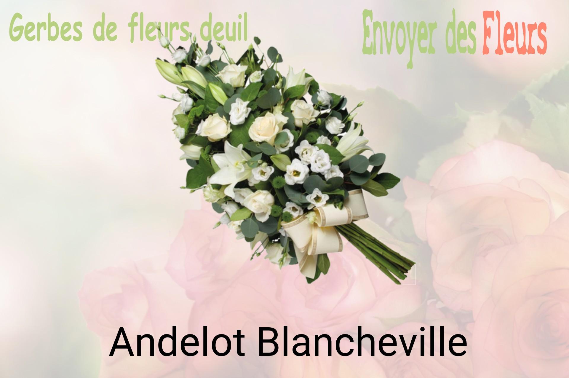 Gerbe de fleurs de deuil livrée à Andelot-Blancheville